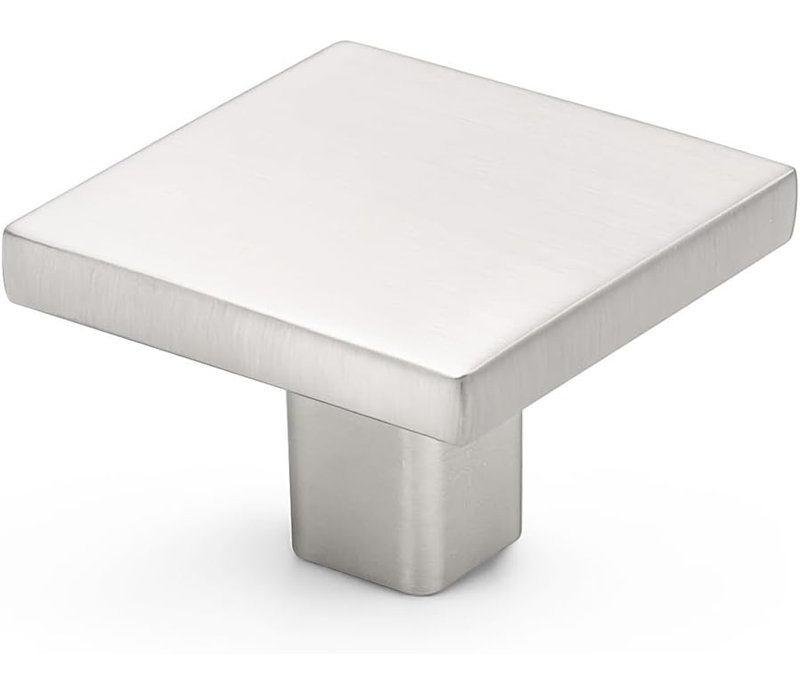 Probrico Cabinet Knobs Square Modern Cabinet Hardware for Cupboard, Brushed Nickel
