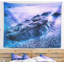 Tapisserie «Seascape Blue Slow Motion Sea Waves»-28488362