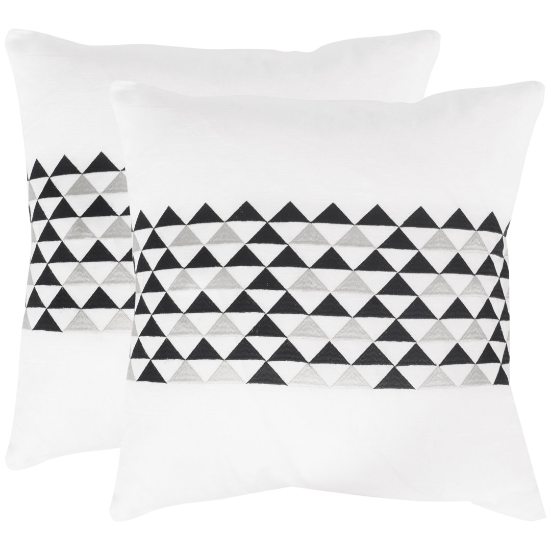 Geo Linen Throw Pillow (Set of 2) Safavieh 