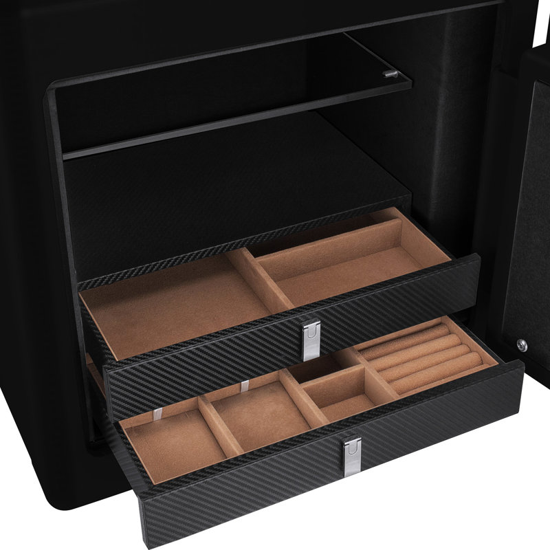 Coffre-fort de sécurité en acier noir 1,01 pi³ - Votre garde-objets importants avec système de verrouillage électronique
