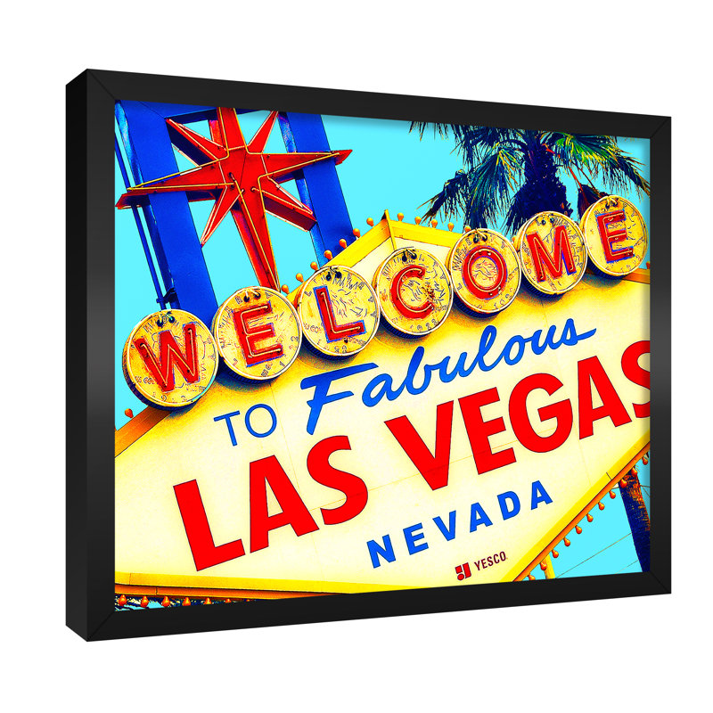 Las Vegas Welcome Sign, Las Vegas Nevada - reproduction de photo sur toile