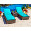 Ensemble de patio 19 pièces en rotin avec coussins Yussuf-812563169-812563183