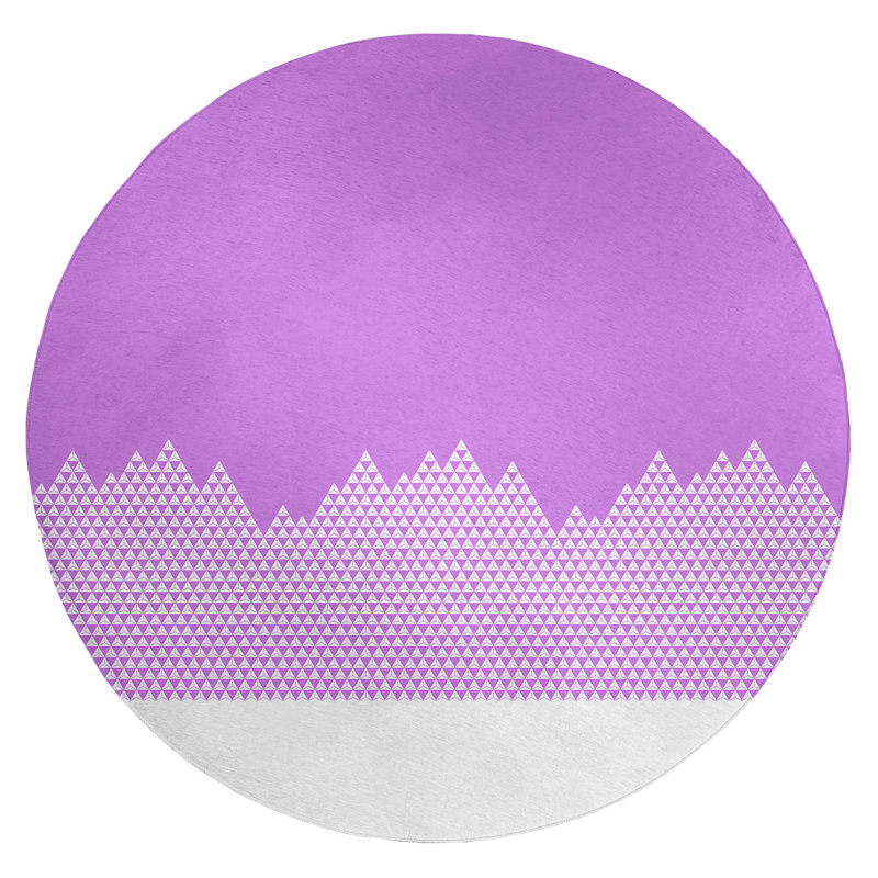 Tapis mauve mountain area, Rond 5 pi