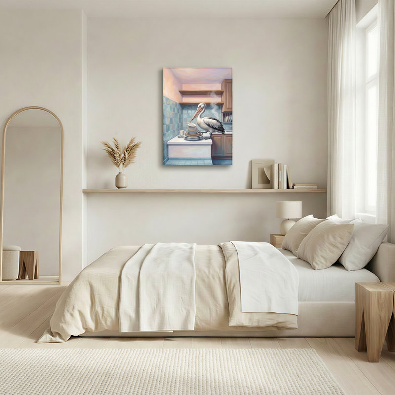 Ensemble de 1 toile murale Pelican Kitchen, H 36 po x l 24 po, Wrapped Canvas