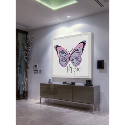 " Lavender Butterfly Text " by Molly Rosner