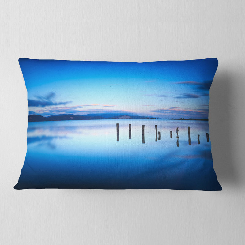 Coussin lombaire en mer seascape jeté