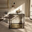 Table de bout moderne en métal avec base Sunburst Aureum-124847175