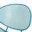 Teal Shell Chairs - Modern Design, Iron Frame, 26.06" D X 34.21" H For Garden Use Chair Shell, Mesh Seating, 24.82" W