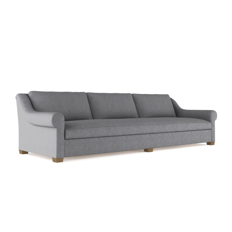 Canapé Thompson, H 32 po x l 108 po x P 46 po, Ponce rétro en cuir, Patiné