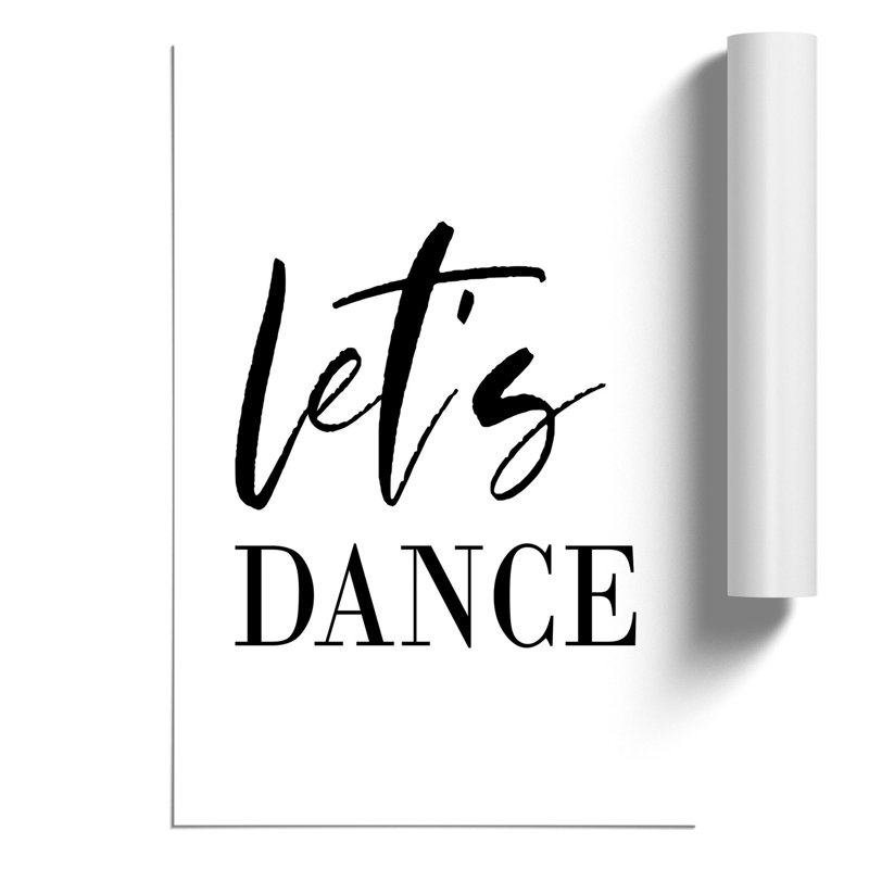 Lets Dance - Frameless Print, 42cm H x 30cm W x 0.1cm D