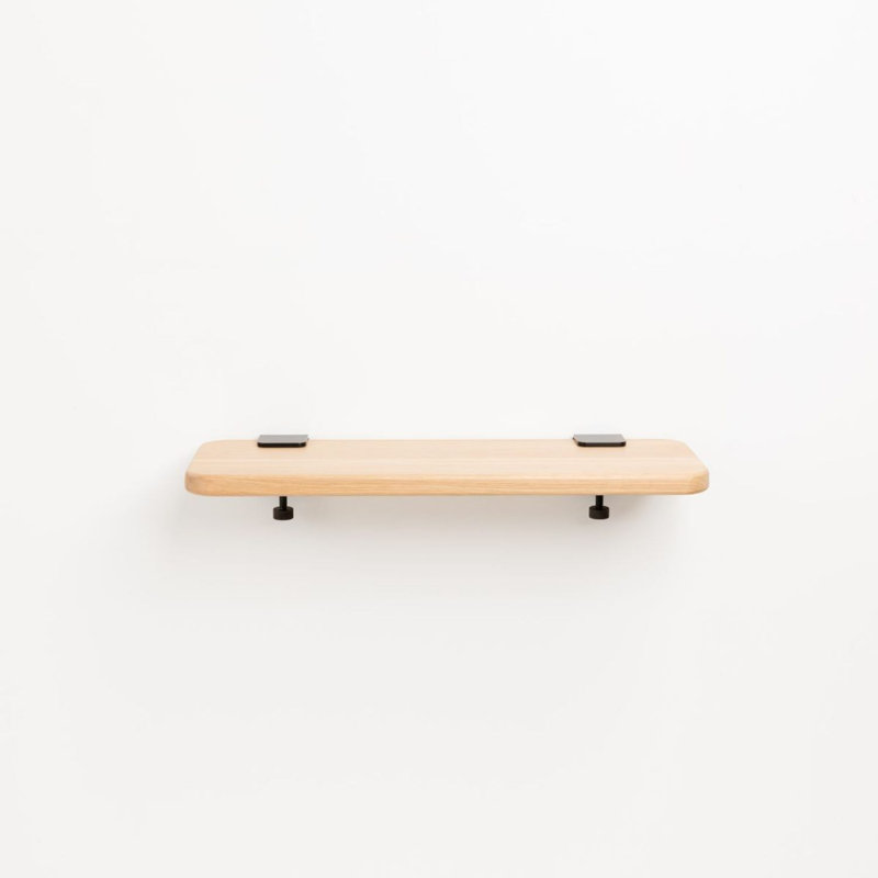 Bracket Wall Shelf, 23.62"W, Graphite Black