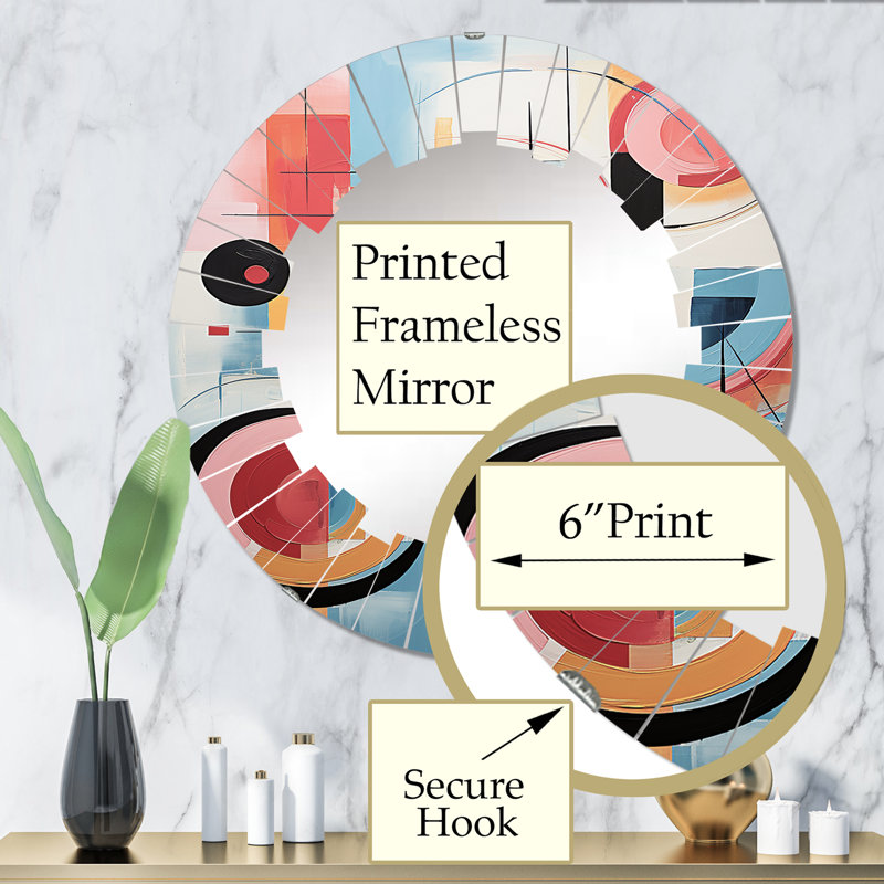 Miroir mural Hamnet, 32 po x 32 po