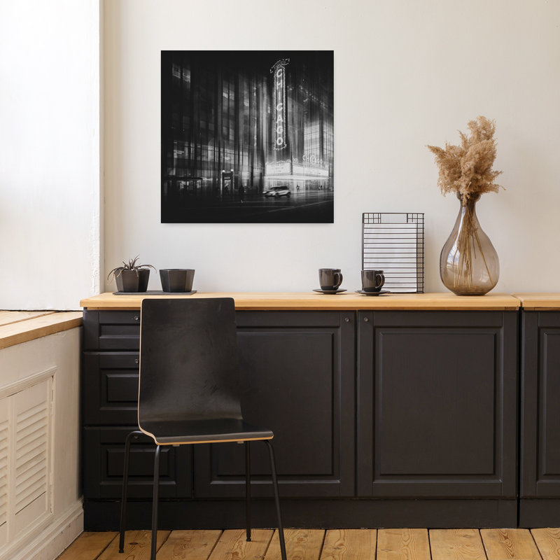 «Chicago Theatre Contemporary Architecture», art mural, H 18" x l 18"