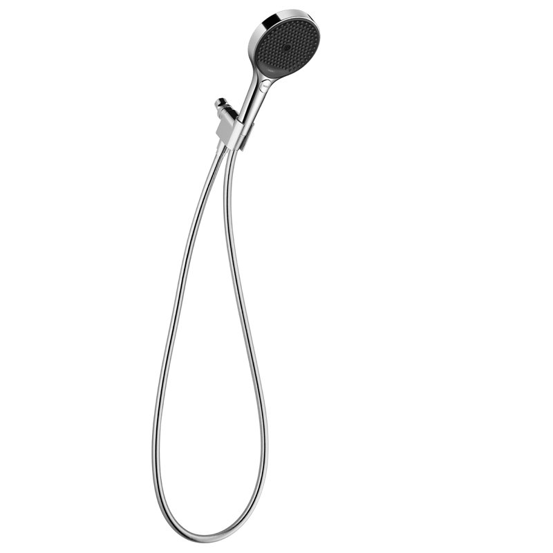 Ensemble de pomme de douche à 3 jets avec boyau de douche et support pour bras de douche Hansgrohe Rainfinity, Chrome