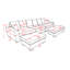 Canapé modulaire modulaire