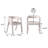 Lorrenda Modern Boucle Rounded Back Solid Wood Dining Chair-689319055
