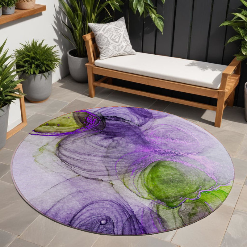 Tapis d'intérieur rond 8 po