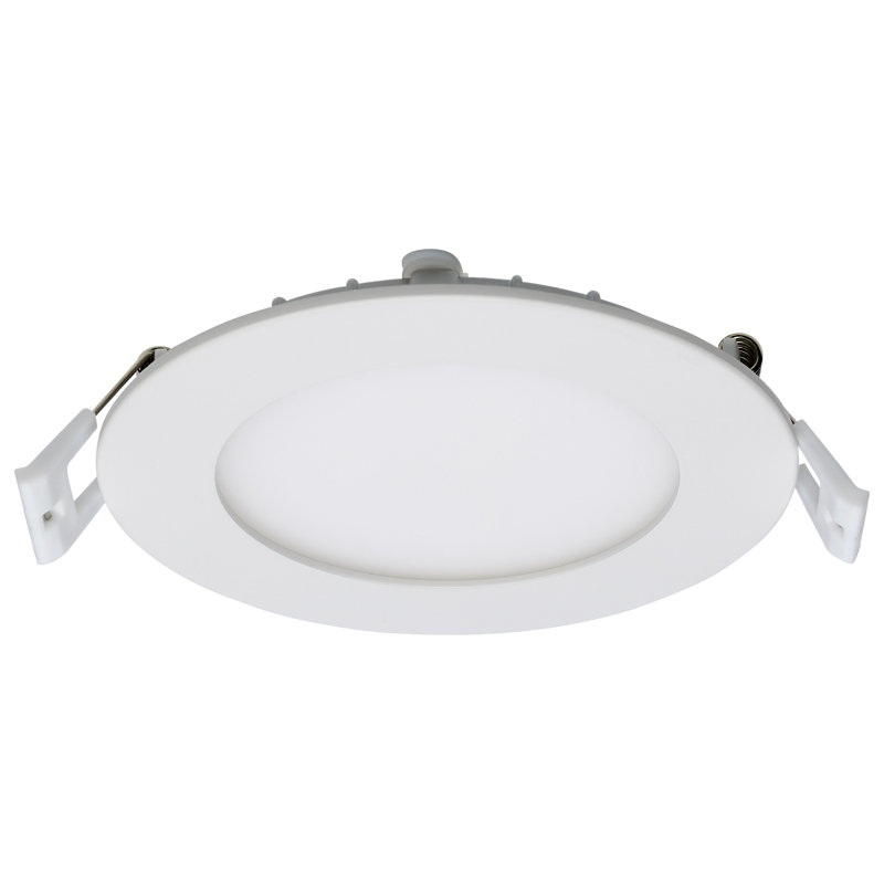 Télécommande ronde 10 po à DEL à fil direct et à éclairage par le bord 10 po, Blanc
