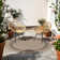 Stockett RoundBoho Jute-Look Beige Brown Area Rug