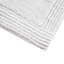 Tapis de bain en coton 3000 g / m², blanc, 24 x 72 po, réversible, doux et moelleux, lavable à la machine à 100%, facile à nettoyer, tapis antidérapant recommandé-131221371