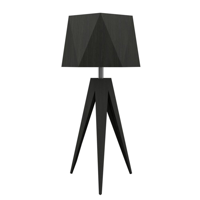 Facetado Desk Table Lamp, Charcoal