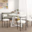 Ensemble de salle à manger 5 pièces avec table à tréteaux et 4 chaises-268280132