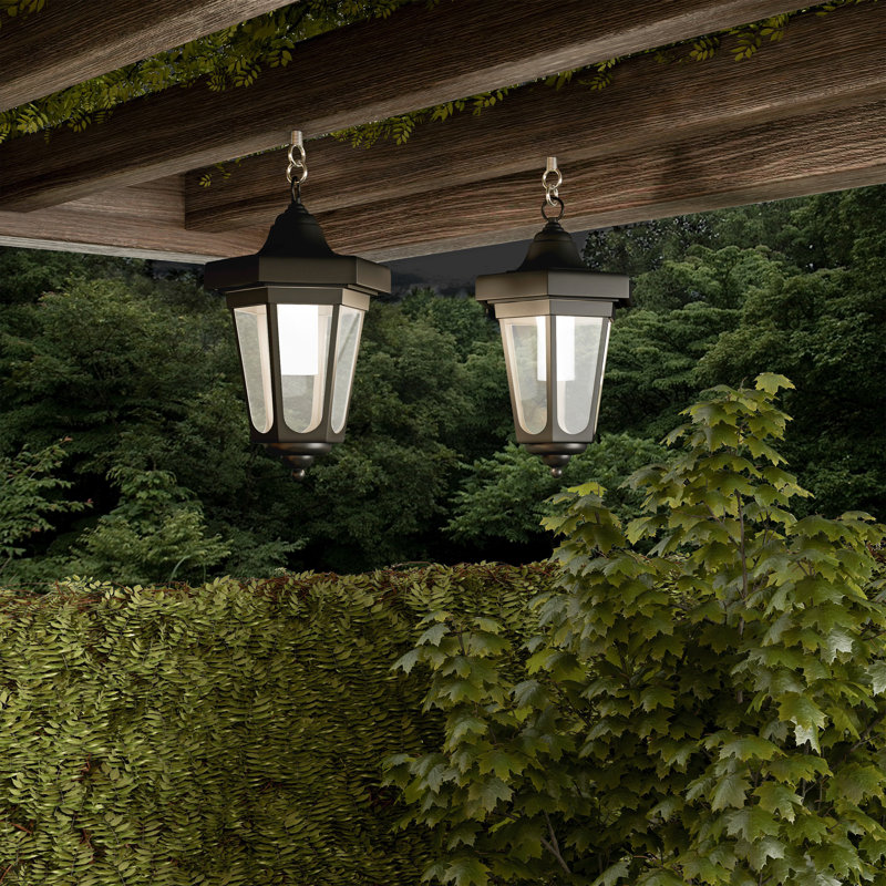 2-pieces Waterproof LED Solar Lanterns with Shepherd Hooks