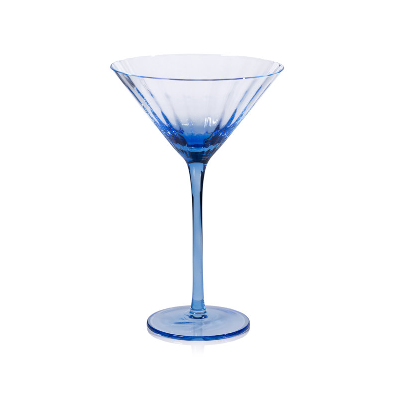 Verres à martini Boulder Optic, ensemble de 4, Bleu