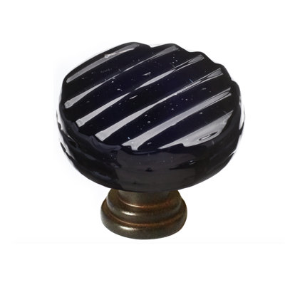 Texture Glass Mushroom Knob