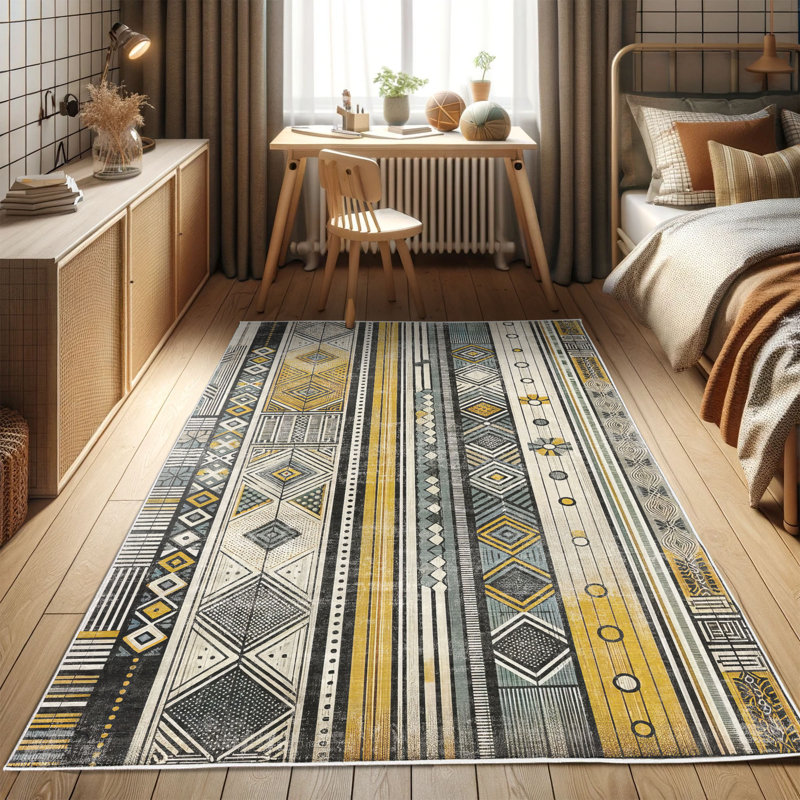 Machine Printed 152cm X 76cm Area Rug