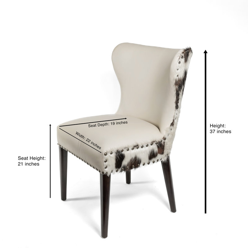 Brooke Dining Chair White, Brown