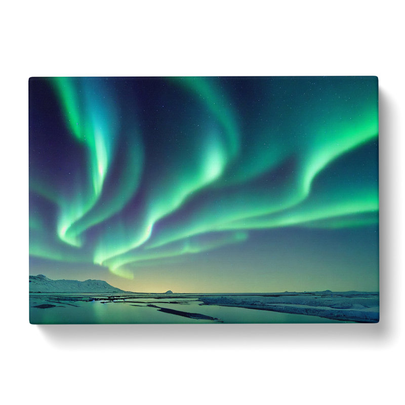 Righteous Aurora Borealis - Wrapped Canvas Print, 35cm H x 50cm W x 3cm D