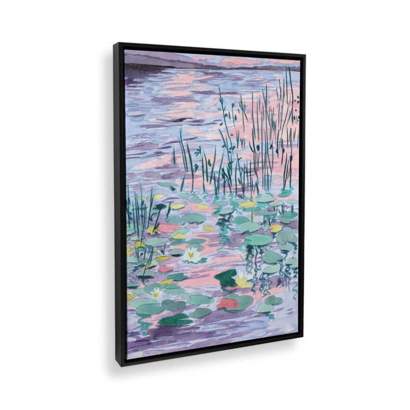 «Blush of the Sunset Sun II» par Melissa Wang, reproduction d'art, H 48 po x l 36 po, Noir