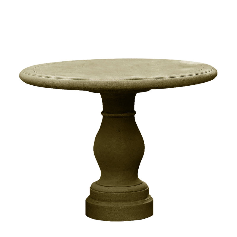 Table bistro en pierre / béton Palladio (table SEULEMENT), Mousse anglaise
