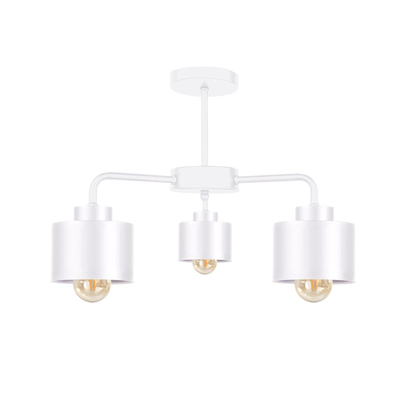 Jobst Flush Mount, White, White