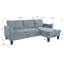 Canapé modulaire réversible avec méridienne de rangement-2082448322