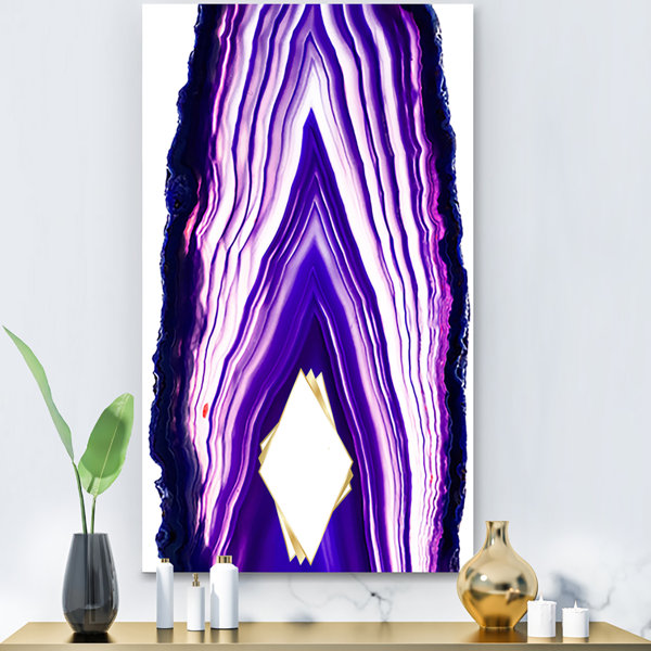 Bless international Geode 4 Rectangle Glass Wall Mirror | Wayfair