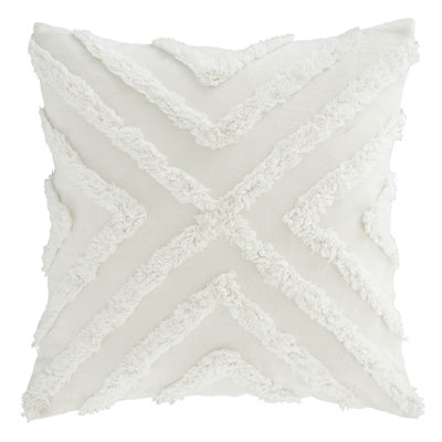 Diamond Tufted Geometric Cushion with Inner