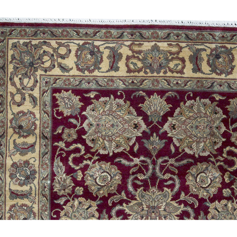 Trinity Wool Oriental Area Rug in Red/Gold