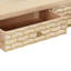 Console vidaXL en bois de manguier massif naturel et doré