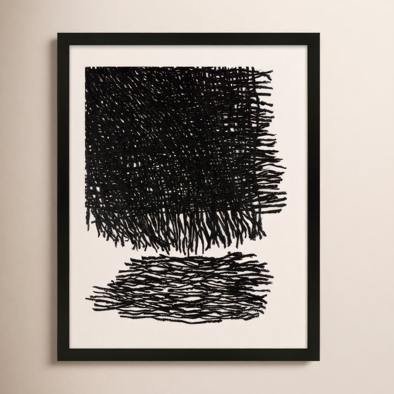 Passing Storm Print by Stephanie Dennis, Black, 20" H x 16" W  x 1.25" D