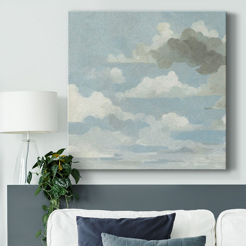 Toile tendue avec toile Cloud Cloud II, H 8 po x l 8 po x P 1,5 po