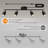 Plug In Track Lighting LED, Black 4-Light Kitchen Light Kit, Plug In Wall Light With 14.8Ft Power Cord, Rotatable Ceiling Spotlight(GU10 Socket, NO Bulb)