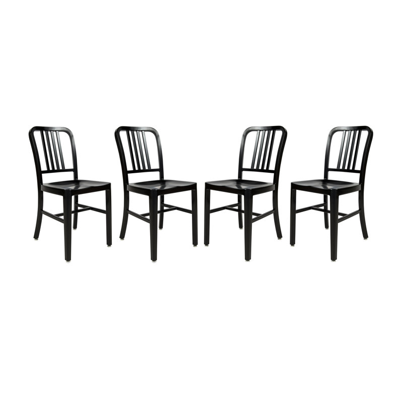 Chaise de patio Hirsch, Noir