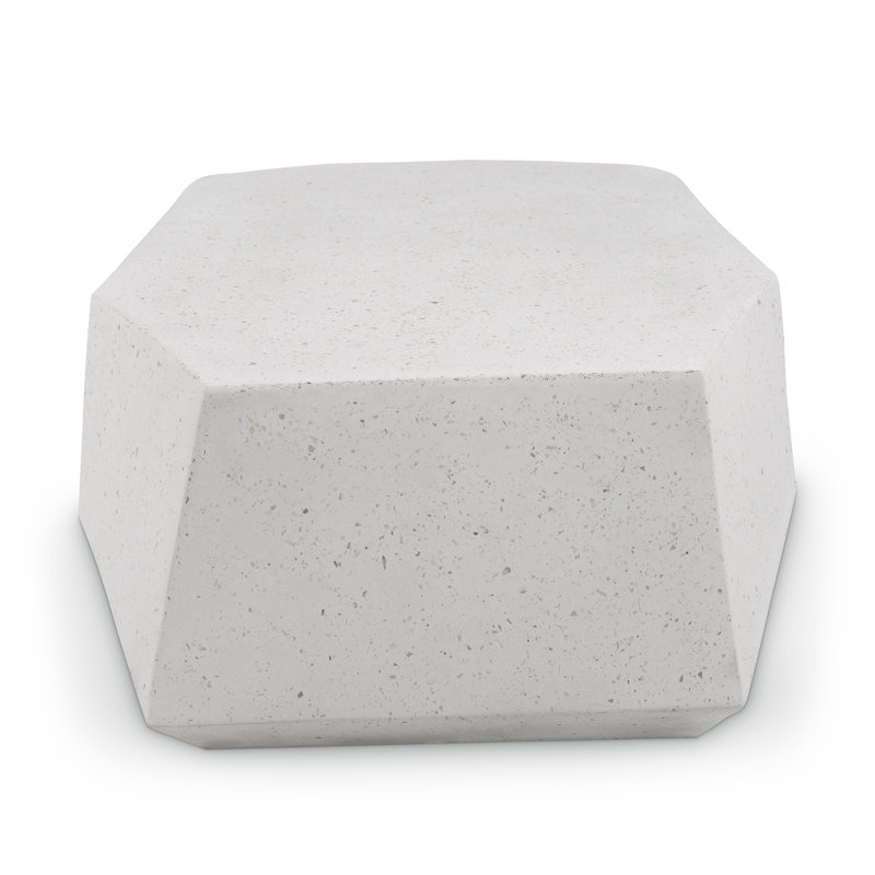 Coffee Table, Ivory Terrazzo
