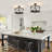 Glenisle 6 - Light Modern Metal Drum Semi Flush Mount Ceiling Light Fixture With Clear Glass Shade For Dinning Room Living Room Bedroom Hallway Entryway Kitchen