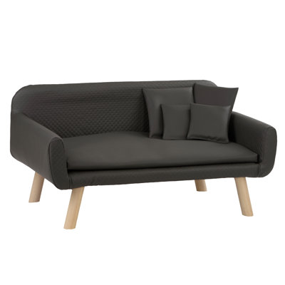 Mireya Faux Leather Pet Bed