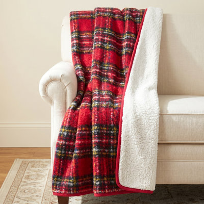 Delvina Faux Mohair Throw Blanket