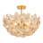 4-Light Glass Flush Mount Dia 18.13 Inches