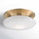 Alexander Single Light Glass LED Flush Mount